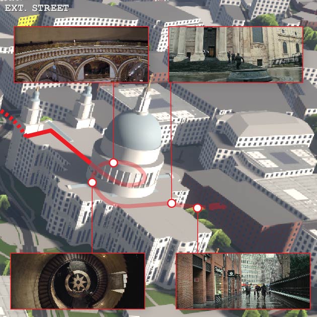 Mission Impossible Fallout London chase map #1